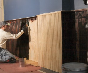 Staining Paneling