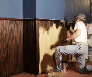 Staining Paneling